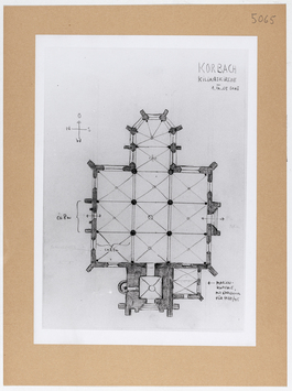 Vorschaubild Korbach: Kilianskirche, Grundriss. Skizze Wolfgang Schöne 1965